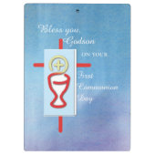 Godson, Eerste Heilige Communie, Blauw Klembord (Achterkant)