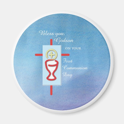 Godson, Eerste Heilige Communie, Blauw Magneet (Voorkant)
