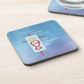 Godson, Eerste Heilige Communie, Blauw Onderzetter (Linkerzijde)