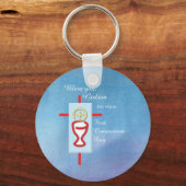 Godson, Eerste Heilige Communie, Blauw Sleutelhanger (Voorkant)