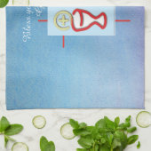 Godson, Eerste Heilige Communie, Blauw Theedoek (Gevouwen)