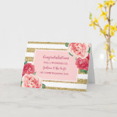 Godson en zijn vrouw trouwdag gefeliciteerd kaart (Gele Bloem)