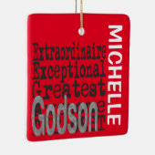 Godson Extraordinaire CUSTOM Ceramic Ornament (Rechts)