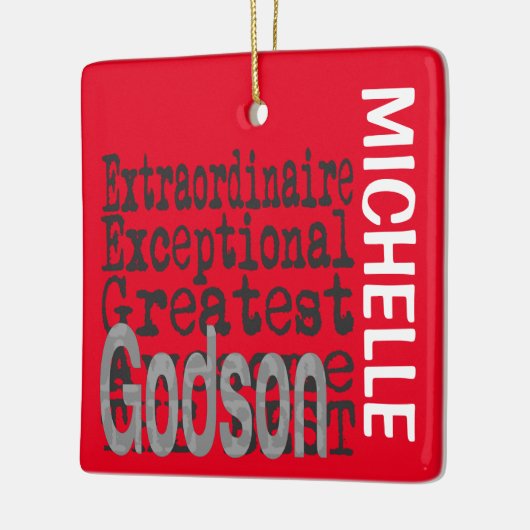 Godson Extraordinaire CUSTOM Ceramic Ornament (Links)