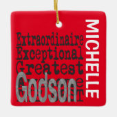 Godson Extraordinaire CUSTOM Ceramic Ornament (Voorkant)
