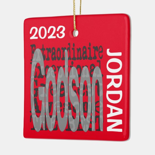 Godson Extraordinaire CUSTOM Keramisch Ornament (Links)
