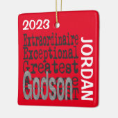 Godson Extraordinaire CUSTOM Keramisch Ornament (Links)
