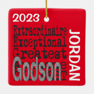Godson Extraordinaire CUSTOM Keramisch Ornament