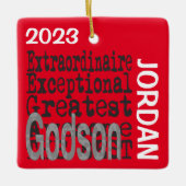 Godson Extraordinaire CUSTOM Keramisch Ornament (Voorkant)