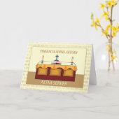 Godson felicitaties katholieke altaar server kaart (Gele Bloem)