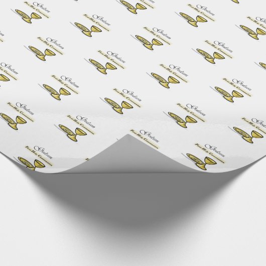 , Godson First Communion Chalice Cadeaupapier (Hoek)