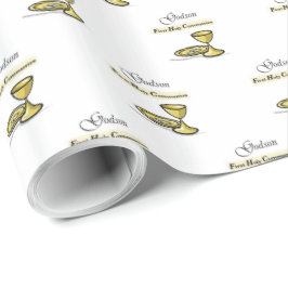 , Godson First Communion Chalice Cadeaupapier