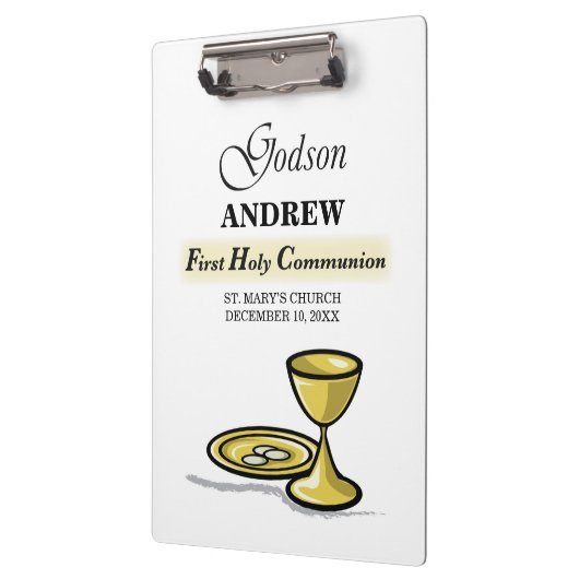 , Godson First Communion Chalice Klembord (Links)