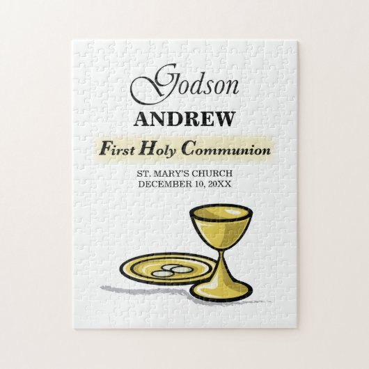 , Godson First Communion Chalice Legpuzzel (Verticaal)