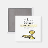 , Godson First Communion Chalice Magneet (Voorkant / Achterkant)