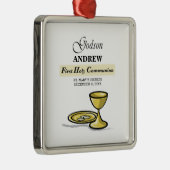 , Godson First Communion Chalice Metalen Ornament (Rechts)