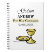 , Godson First Communion Chalice Notitieboek (Voorkant)