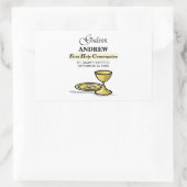 , Godson First Communion Chalice Rechthoekige Sticker (Tas)