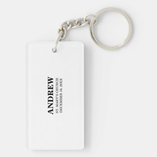 , Godson First Communion Chalice Sleutelhanger (achterkant)