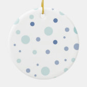 Godson First Community, Wheat, Grapes Blue Keramisch Ornament (Achterkant)