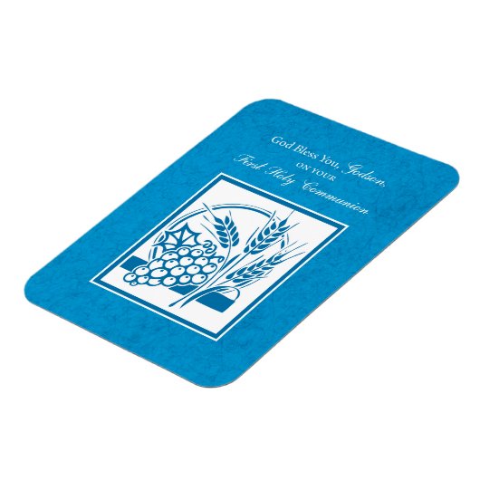 Godson First Community, Wheat, Grapes Blue Magneet (Linkerzijde)