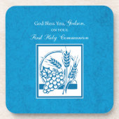 Godson First Community, Wheat, Grapes Blue Onderzetter (Voorkant)