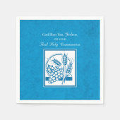 Godson First Community, Wheat, Grapes Blue Servet (Voorkant)