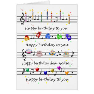 Godson Funny Happy Birthday Song Sheet Music