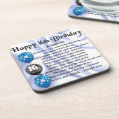 Godson gedicht - 16th Birthday Design Drankjes Onderzetter (Linkerzijde)