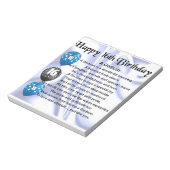 Godson gedicht - 16th Birthday Design Notitieblok (Linkerzijde)