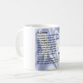 Godson-gedicht - ontwerp van het Afstuderen Koffiemok (Voorkant links)