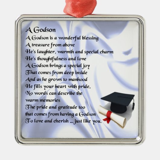 Godson-gedicht - ontwerp van het Afstuderen Metalen Ornament (Voorkant)