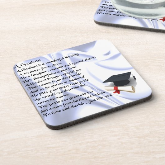 Godson-gedicht - ontwerp van het Afstuderen Onderzetter (Linkerzijde)
