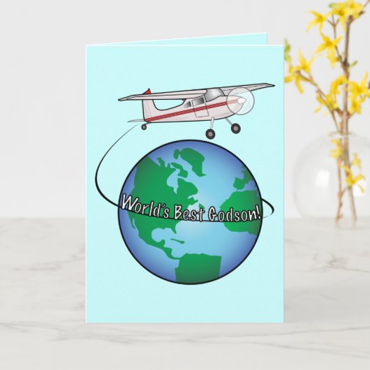 Godson Happy Birthday met Kaart (Gele Bloem)