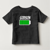 Godson High Battery Power Energy Humor Kinder Shirts (Voorkant)