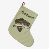Godson Largemouth Bass Grote Kerstsok (Voorkant (Hangend))