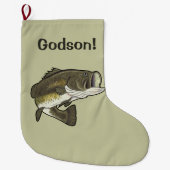 Godson Largemouth Bass Grote Kerstsok (Voorkant)