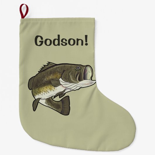 Godson Largemouth Bass Grote Kerstsok (Voorkant)