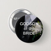 Godson van de Bride Ronde Button 5,7 Cm (Voorkant /achterkant)