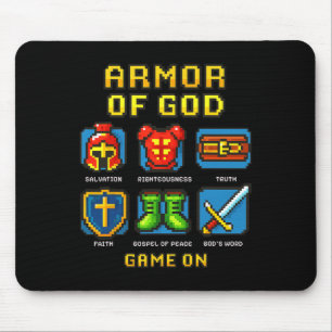 Godspanzer Pixel Faith Christelijk Videospel Game Muismat