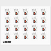 Godspanzer vierkante sticker (Vel)