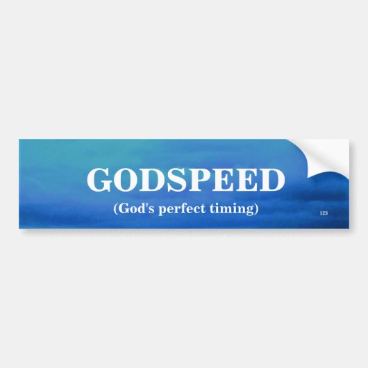 GODSPEED BUMPERSTICKER (Voorkant)