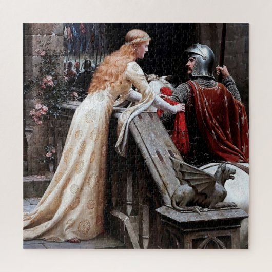 Godspeed - Middeleeuws schilderij van Edmund Blair Legpuzzel (Verticaal)