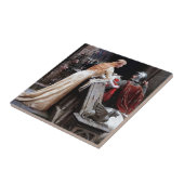 “Godspeed” Middeleeuwse Schilderij van Edmund Blai Tegeltje (Zijkant)