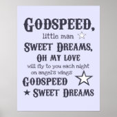 Godspeed, Poster met droomtekst (Voorkant)