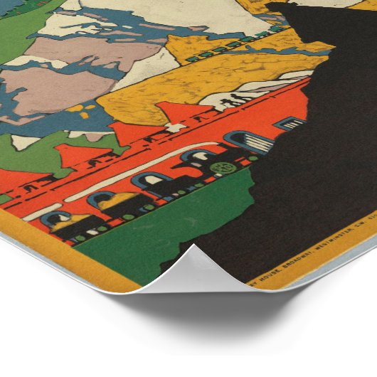 Godstone Surrey, Engeland Vintage Travel Poster (Hoek)