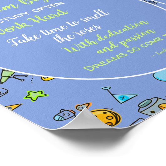 Godszoon Motiverend Aanmoedigingscadeau Personalis Poster (Hoek)