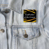 GodVader van de Groom Vierkante Button 5,1 Cm (In situ)