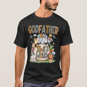 GodVader van de twee wilde 2e verjaardag dieren Sa T-shirt