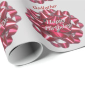 Godvaders verjaardag, rode boeg, cadeauomslag. cadeaupapier (Rol Hoek)